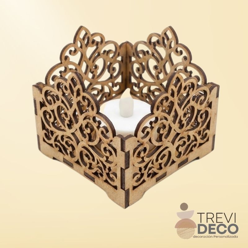 Vela en caja MDF